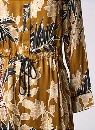 Robe mi-longue jaune LA PETITE FRANCAISE femme