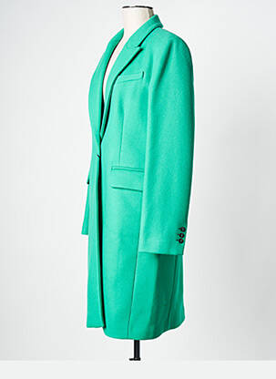 Manteau long vert TWINSET femme