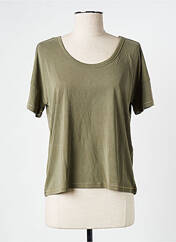 T-shirt kaki VILA pour femme seconde vue