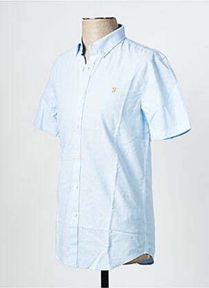 Chemise manches courtes bleu FARAH homme