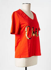 T-shirt rouge VILA pour femme seconde vue