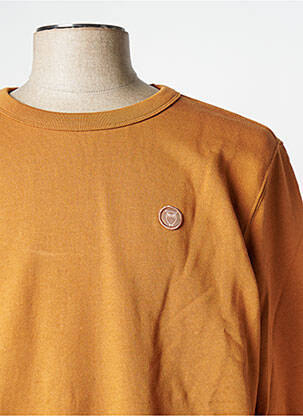Sweat-shirt marron KNOWLEDGE COTTON APPAREL homme