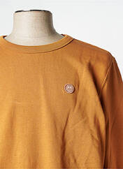 Sweat-shirt marron KNOWLEDGE COTTON APPAREL pour homme seconde vue