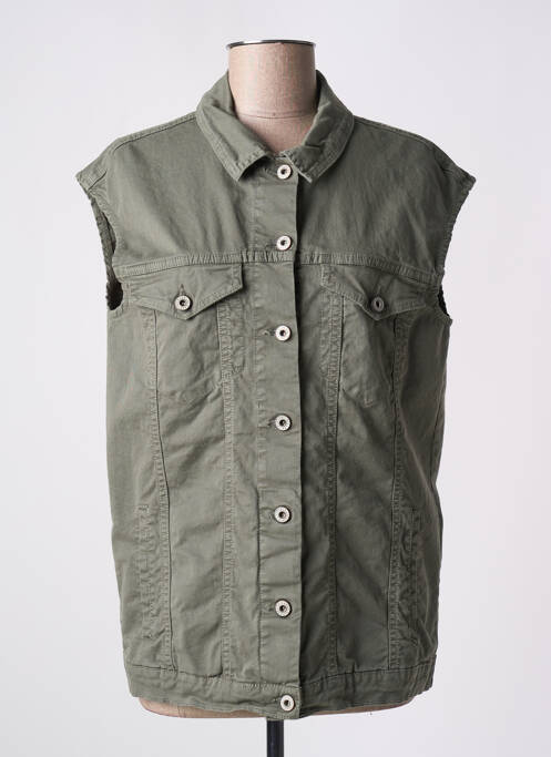 Veste en jean vert PLEASE pour femme