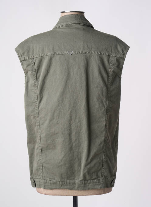 Veste en jean vert PLEASE femme