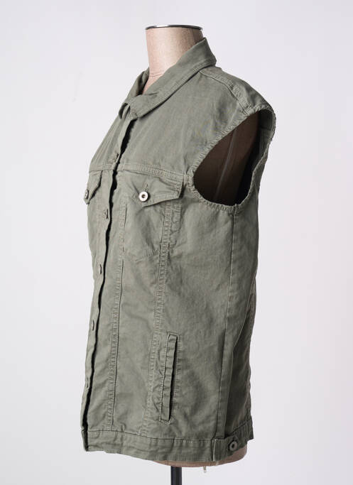 Veste en jean vert PLEASE femme