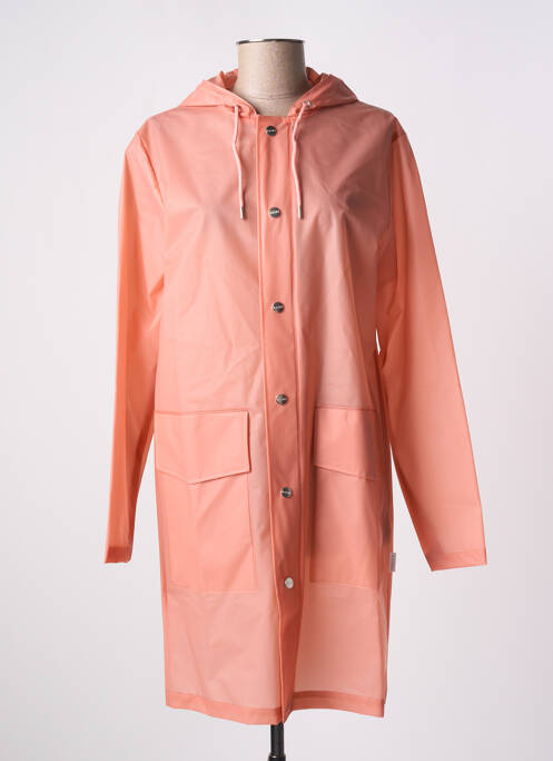 Imperméable orange RAINS pour femme