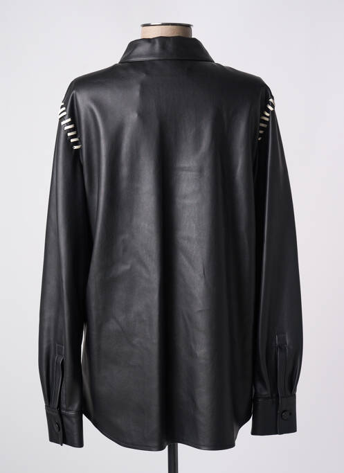 Veste simili cuir noir KARL LAGERFELD pour femme