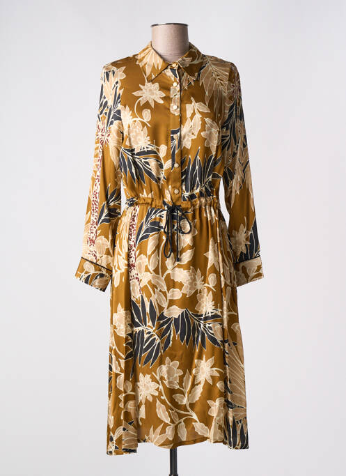 Robe mi-longue jaune LA PETITE FRANCAISE pour femme