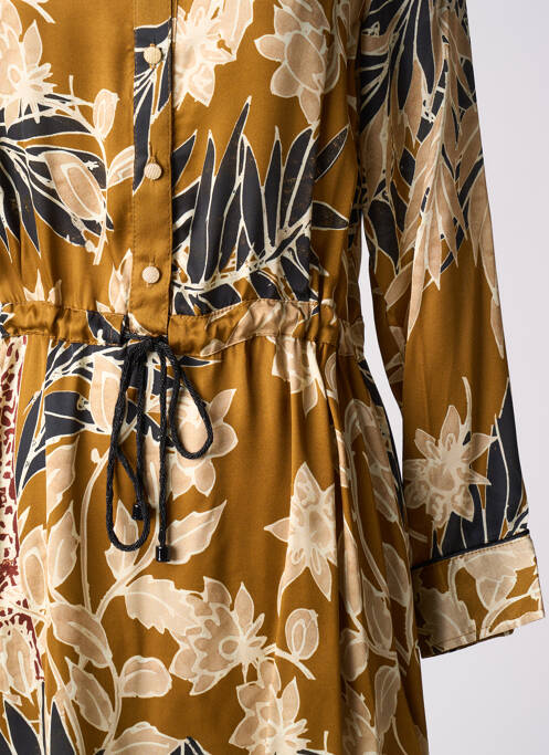 Robe mi-longue jaune LA PETITE FRANCAISE pour femme