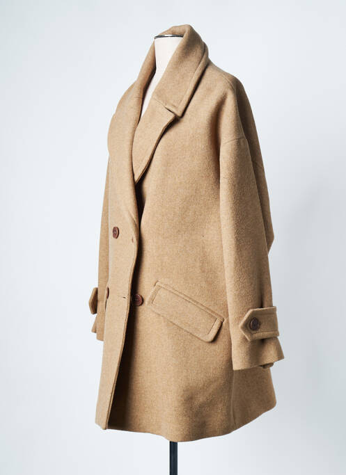 Manteau long beige SESSUN pour femme