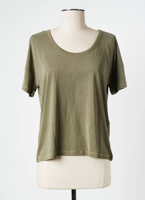 T-shirt kaki VILA pour femme