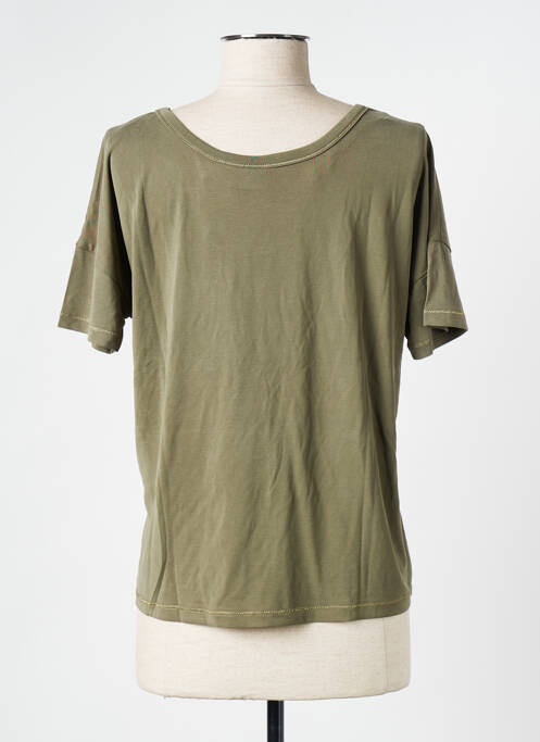 T-shirt kaki VILA pour femme