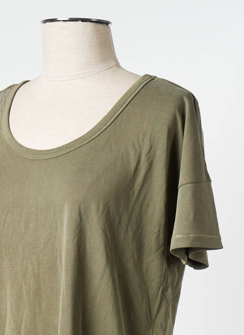 T-shirt kaki VILA pour femme