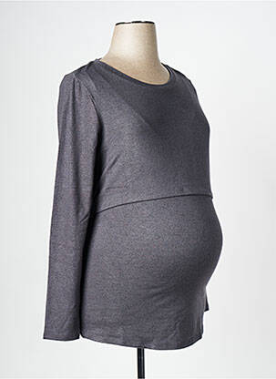 T-shirt / top maternité gris NOPPIES femme