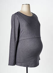 T-shirt / Top maternité gris NOPPIES pour femme seconde vue
