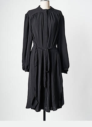 Robe mi-longue noir MAT FASHION pour femme