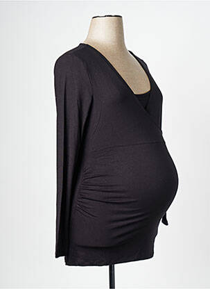 T-shirt / top maternité noir NOPPIES femme