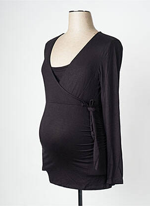 T-shirt / top maternité noir NOPPIES femme