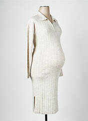 Robe maternité blanc SUPERMOM pour femme seconde vue