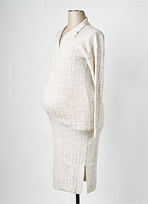 Robe maternité blanc SUPERMOM femme