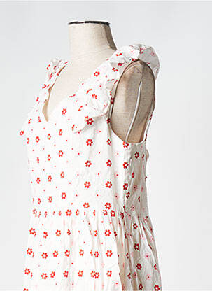 Robe courte blanc MOLLY BRACKEN femme