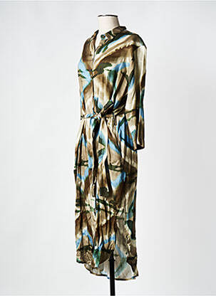 Robe longue marron PLEASE femme