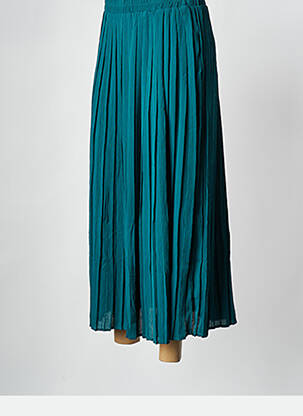 Jupe mi-longue vert GRACE & MILA femme