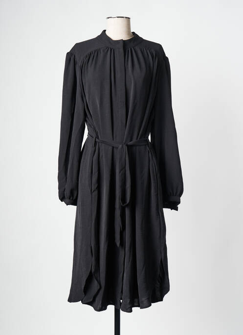 Robe mi-longue noir MAT FASHION pour femme