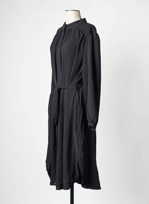 Robe mi-longue noir MAT FASHION pour femme