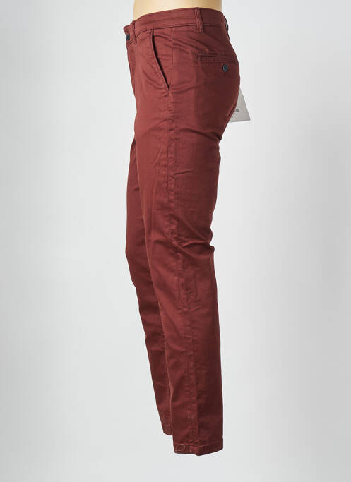 Pantalon chino marron SELECTED pour homme
