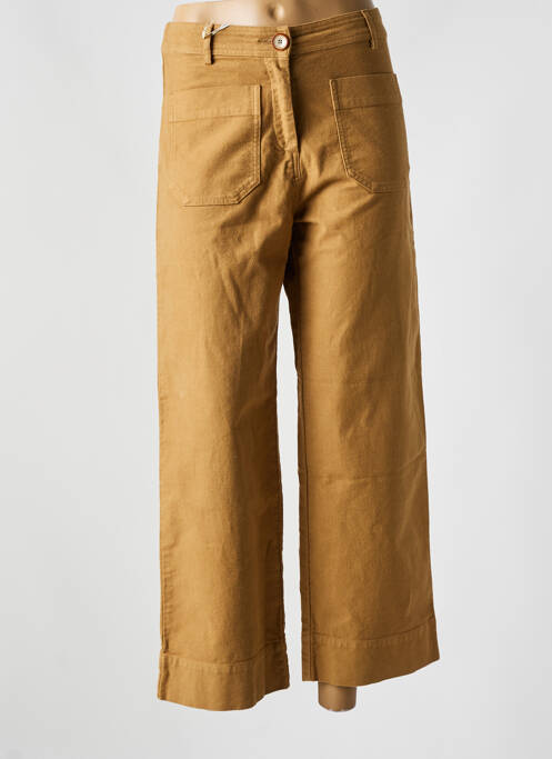 Pantalon 7/8 marron SESSUN pour femme