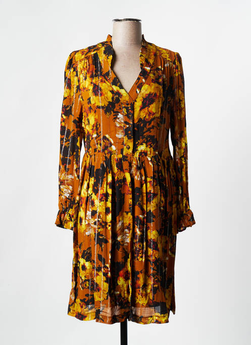 Robe courte jaune LA PETITE FRANCAISE pour femme