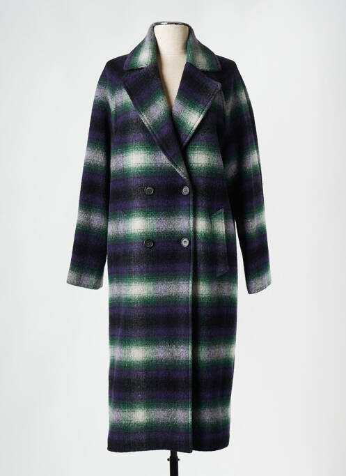Manteau long vert HARTFORD pour femme