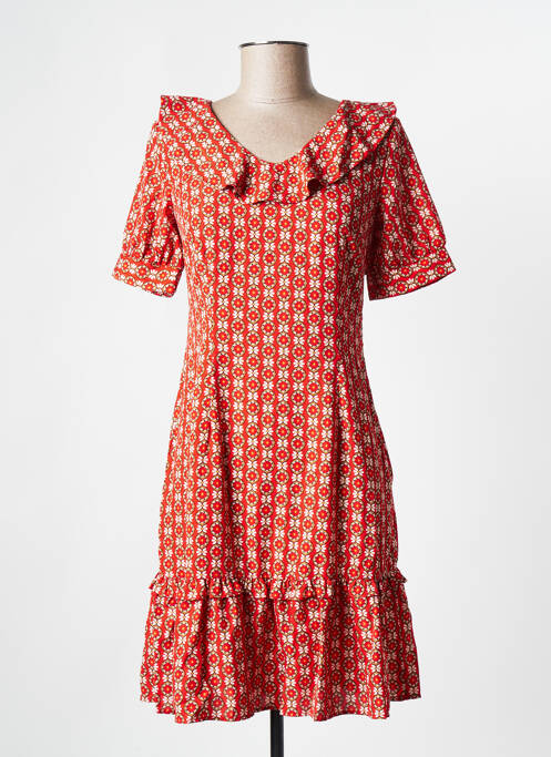 Robe mi-longue orange MOLLY BRACKEN pour femme
