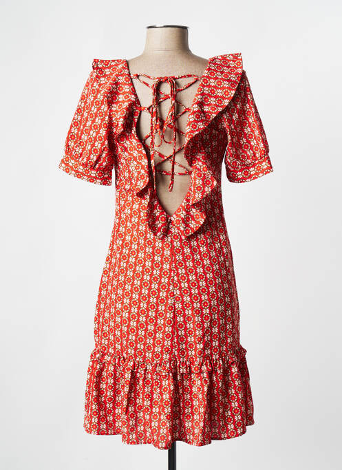 Robe mi-longue orange MOLLY BRACKEN pour femme