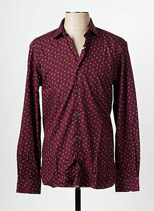 Chemise manches longues rouge ATELIER PRIVÉ pour homme