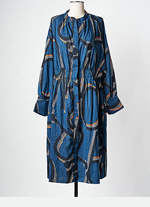 Robe mi-longue bleu MAPOESIE femme