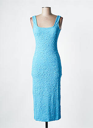 Robe mi-longue bleu SAMSOE & SAMSOE femme