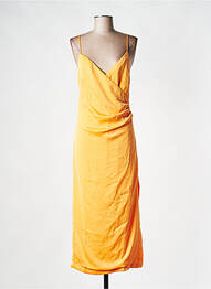 Robe mi-longue orange RECC femme