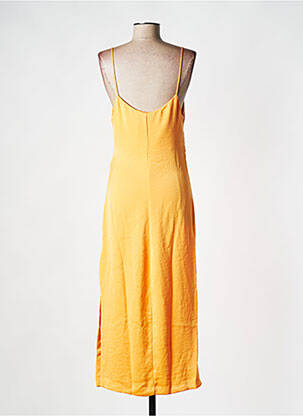Robe mi-longue orange RECC femme