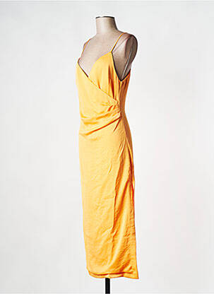 Robe mi-longue orange RECC femme