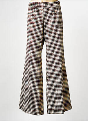 Pantalon droit marron MAT FASHION femme