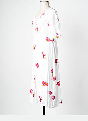 Robe mi-longue blanc PAUL SMITH femme