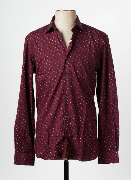 Chemise manches longues rouge ATELIER PRIVÉ pour homme