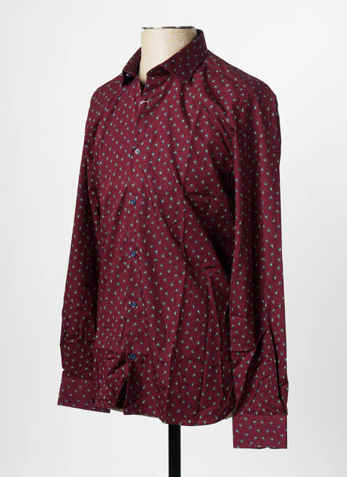 Chemise manches longues rouge ATELIER PRIVÉ pour homme