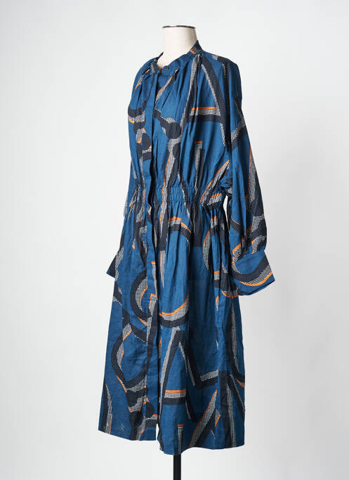 Robe mi-longue bleu MAPOESIE pour femme