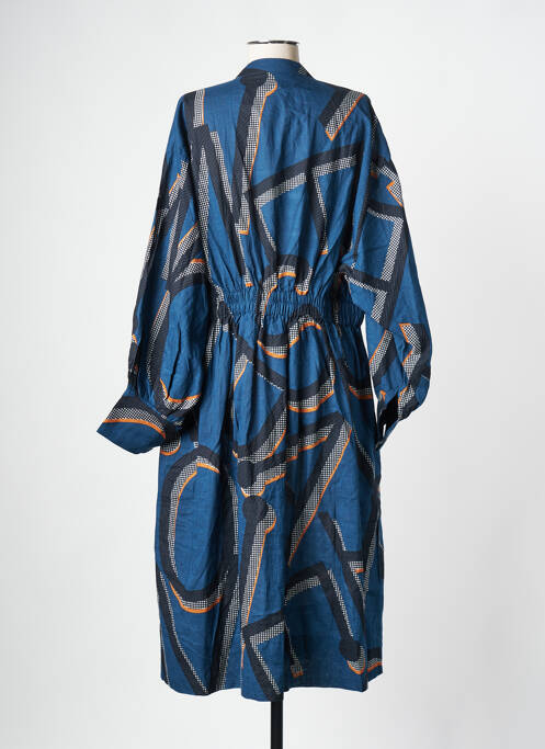 Robe mi-longue bleu MAPOESIE pour femme