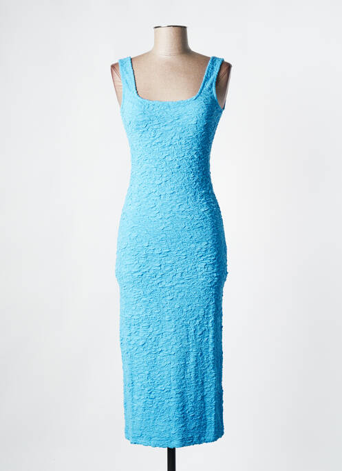 Robe mi-longue bleu SAMSOE & SAMSOE pour femme