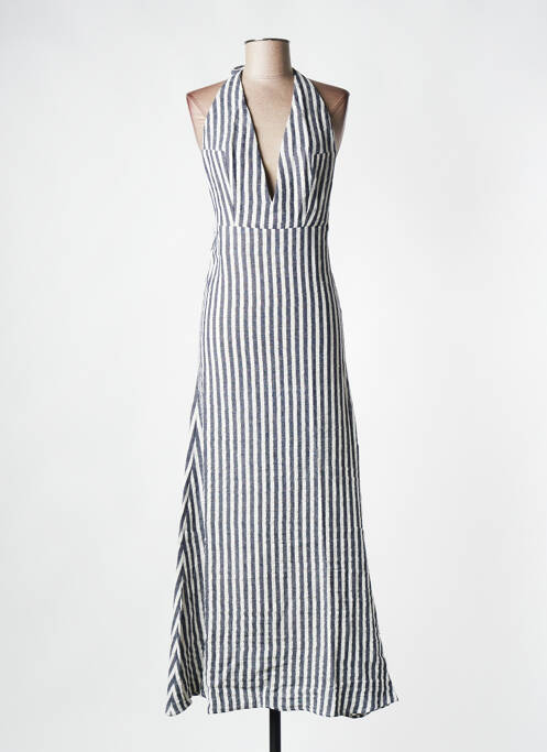 Robe longue bleu MUSIER pour femme